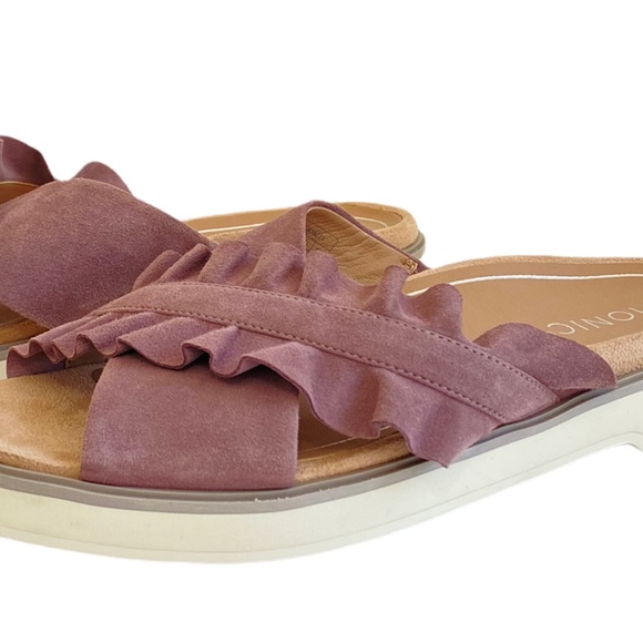Vionic Azalea Mauve Suede Sandal Size 9 - Picture 3 of 11